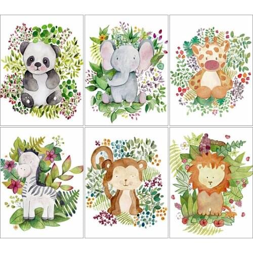 KAMY YI Animal Cartoon Cute Plant Diamond Painting Cross Stitch Full Diamond 5D Diy Embroidery Mosaic Art Home Decoration