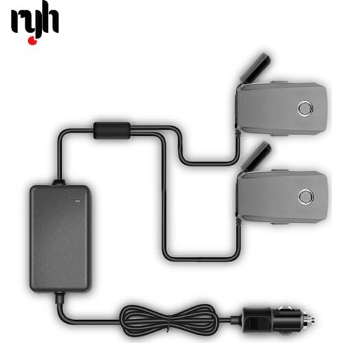 RYH 1 to 2 Car Charger For DJI Mavic 2 Pro Zoom Drone Battery with 2 Battery Fast Charging Travel Transport Outdoor Charger