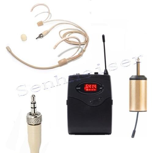 Wireless Headset Microphone System Receiver Transmitter Portable Microphone For Sennheiser EW100 EW300 EW500 G1 G2 G3
