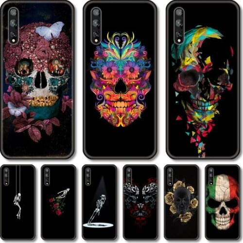 Cool skull Phone Case For Huawei Y 5 6 7 8 9 A P S Pro 2020 2019 Black Shell Cover