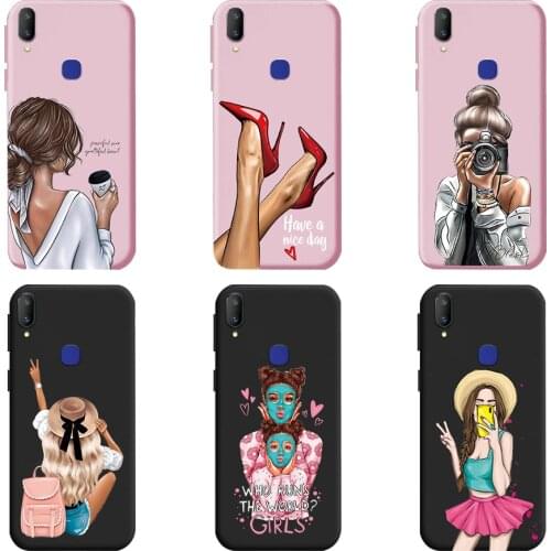 For Vivo V11 Pro V11i Case Fashion Girls Silicon Soft Matte Back Cover For VIVO V 11 1804 V11Pro VIVOV11i 1806 Phone Case Coque