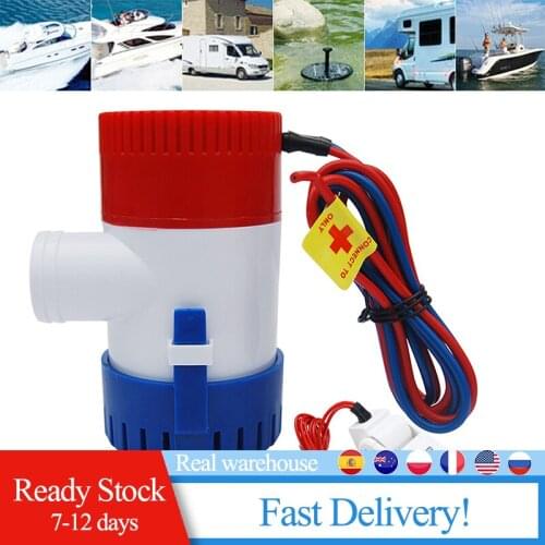 1100GPH 24V Electric Marine Submersible Bilge Sump Water Pump With Switch for Boat Automatic Control Switch Combination Set