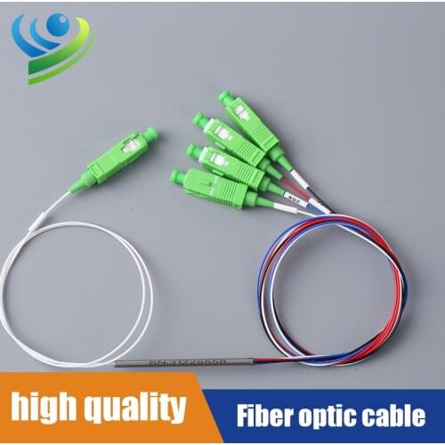 FBT WDM Splitting Singlemode Tree And Star Couplers 1X4 Fiber Optic Splitter
