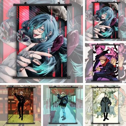 Jujutsu Kaisen Mahito Gojo Satoru Itadori Yuji HD Print Wall Poster Scroll