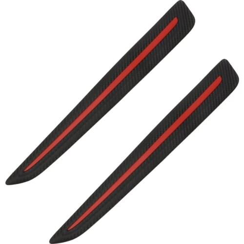 LEEPEE Bumper Scratch Protection Car Sticker Anti Collision Auto Decoration Car Front/Rear Edge Corner Guard Strip 2 Pieces