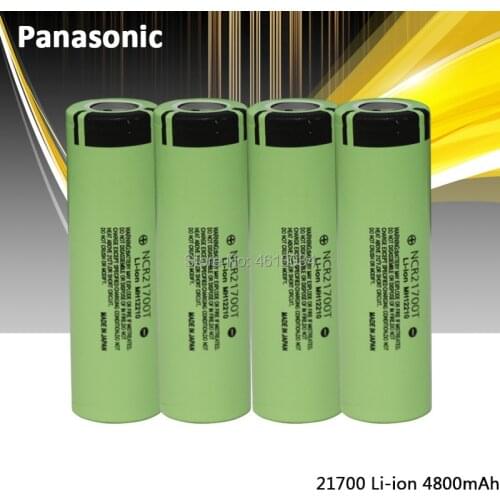 Panasonic 21700 NCR21700T Rechargeable Lithium 4800mAh 3.7V Power Battery High Discharge High Drain Li-ion Battery HD Cell