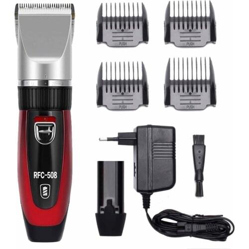 Professional Low Noise Dog Cat Hair Clipper Rechargeable Trimmer Cutter Cordless Grooming Machine for for Pet
