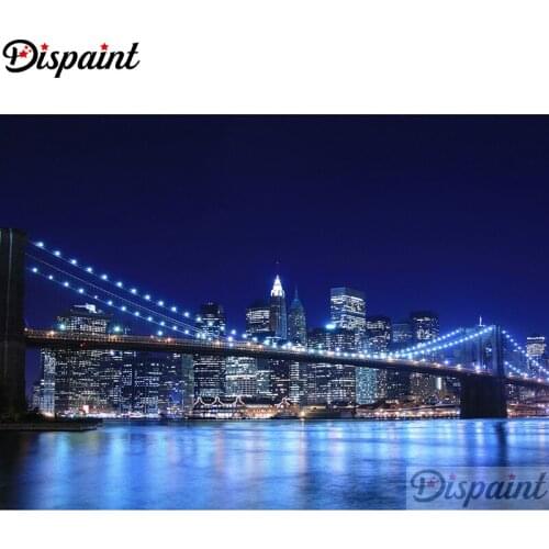 Dispaint Full Square/Round Drill 5D DIY Diamond Painting "night view" Embroidery Cross Stitch 3D Home Decor A11581