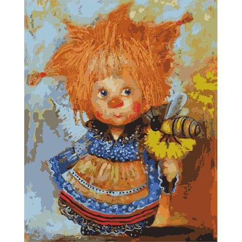 DIY Paint By Numbers Oil Painting Kit Canvas DIY Oil Painting By Numbers Wall Art Decorations for Home Gift Arts & Hobbies