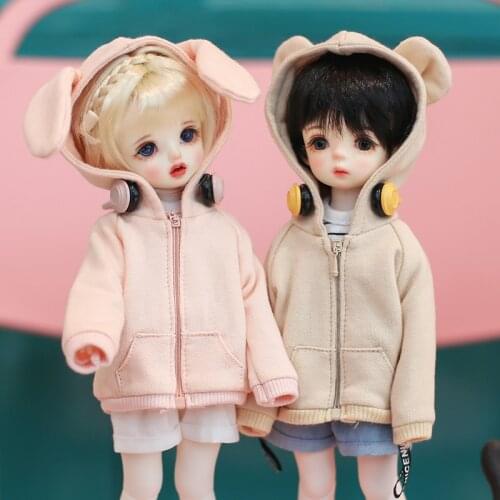 30cm doll clothes cute hoodie jacket or denim shorts pants for Blyth SD DD yosd Azone OB23 OB24 1/6bjd doll clothes accessories