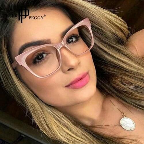 Fashion Square Glasses Frame Women Optical Eyeglasses Anti Blue Light Computer Glasses Transparent Lens Spectacle Unisex