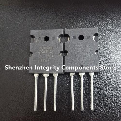 Wholesaler 5pair/lot 2SC5200/2SA1943 A1943/C5200 TO-3P opposed-tube audio amplifier triode Original