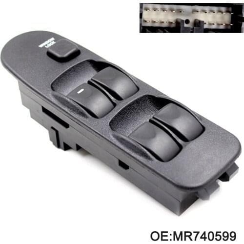 Window Switch Front Left Right For Mitsubishi Carisma 5 Buttons For Mitsubishi Space Star MR740599 MR792851