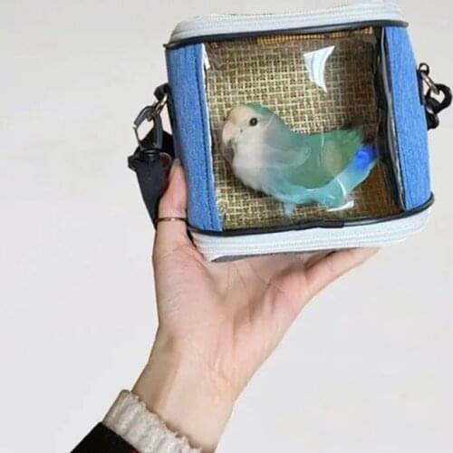 Lightweight Pet Bird Cage Parrot Carrier Portable Travel Bag Easy To Install Hamster Squirrel For Small Animals Pet Supplies