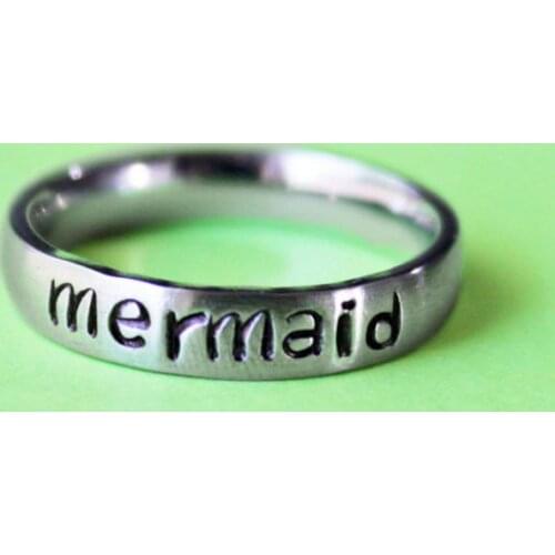 Mermaid Ring Beach Jewelry I'm Really a Mermaid Nautical Girls Fantasy Gift Beach Babe Surfer Jewelry YLQ6570