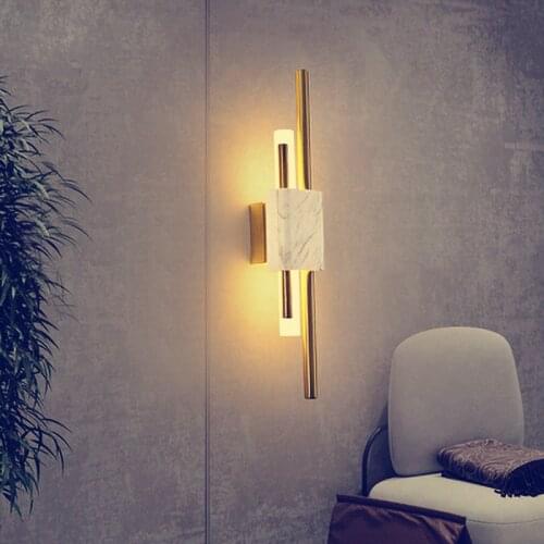 Light luxury LED Wall Lamps Emergency iron Wall Lights AC 110V 220V for Living Room Bedroom hotel aisle Dining Room Foyer Bar