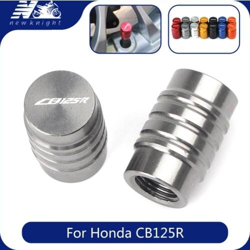 With Logo For HONDA CB125R All Year 2 Pcs Motorcycle Accessories CNC Aluminum Tire Valve Caps Wheel Stem Air Airtight Covers