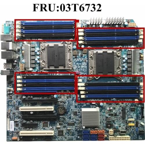 SZWXZY Excellent For Lenovo ThinkStation D30 C30 Motherboard 03T6732 LGA 2011/C602 ECC REG DDR3 REV 2.0 100% Working