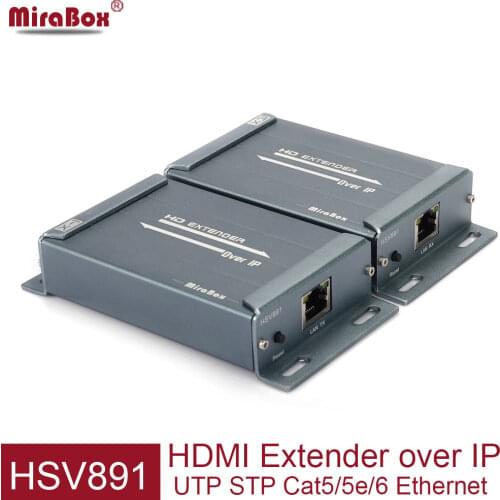 IP/TCP UTP/STP HDMI Extender Support Cascade Multi-Receiver Maximum 253 pcs of RX 1080P Full HD HSV891 HDMI Extensor Receiver