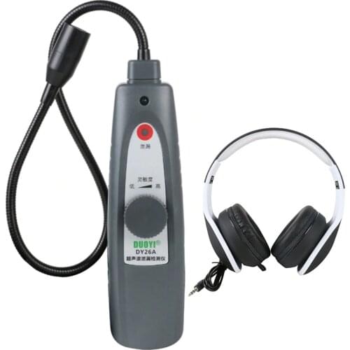 Ultrasonic Leak Detector Tool Transmitter Sealing Flaw Stethoscope Gas Water Leak Pressure Vacuum Probes Location Car Repair