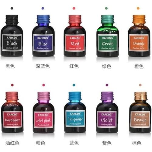 Plastic Bottled 30ml Water Soluble Ink, Fountain Pen Ink, Painting Drawing Ink