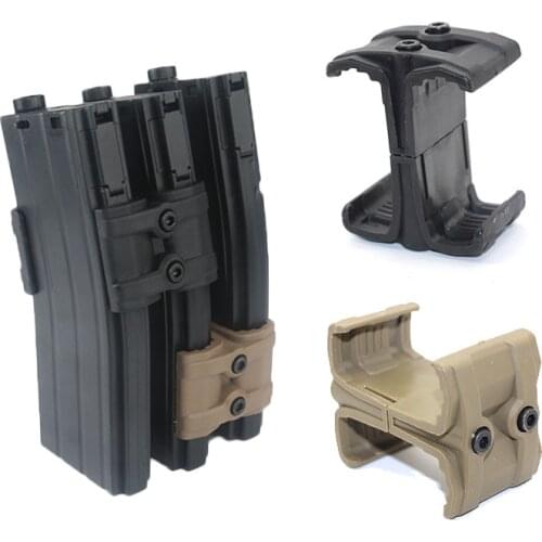 Military Tactical Clip Rifle Double Magazine Parallel Connector for M4 MAG595 AR15 Airsoft Polymer Mag Coupler Gun Accessories