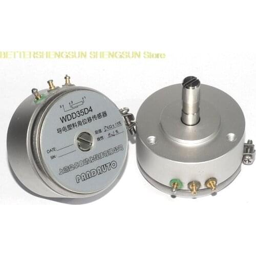 0.1% linearity WDD35D-4 conductive plastic angular displacement sensor potentiometer 1K|2K|5K