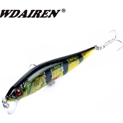 1Pcs 10cm 10g Minnow Crank wobblers Fishing Lure Artificial Laser Hard Fishing Bait hooks pesca Swim Crankbait Fishing tackle