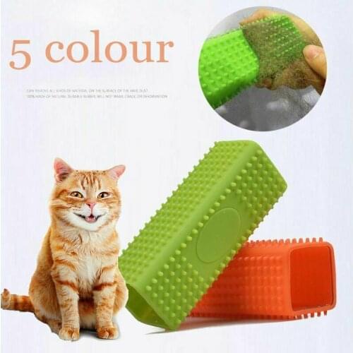 1PC Silicone Hollow Rubber Pet Dog Cat Hair Remover Cars Furniture Carpet Clothe Sofa Cleaner Brush Cat Massage Clean Hair Brush