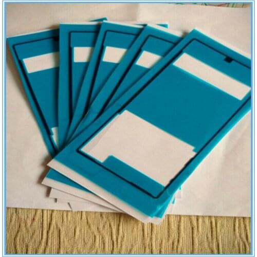 10PCS/LOT High Quality New Rear Back Battery Door Cover Case Gule Sticker Adhesive Tape For Sony Xperia Z5 Frame Stickers
