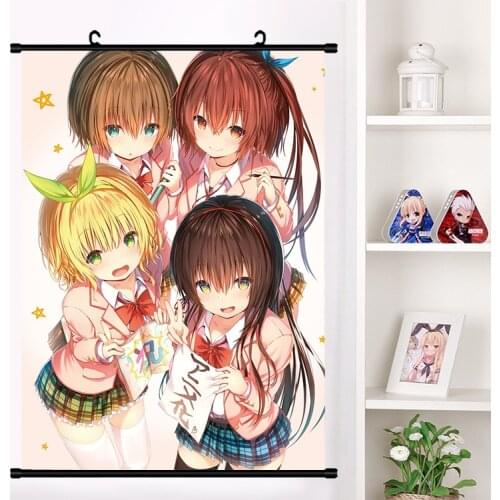 2019 Anime Kawaikereba Hentai demo Suki ni Natte Kuremasuka? Sayuki Tokihara Wall Scroll Poster Wall Hanging Poster Home Decor