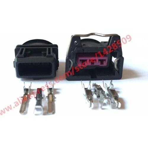 10 Sets Female And Male 3 Pin Wire Connector For Bosch EV1 Electrical Connectors Automotive Plug
