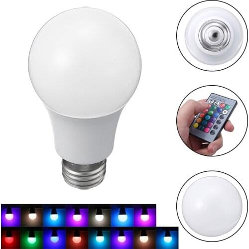 5W B22 LED RGB Bulb Spot Light 16 Color Changing Lighting Bulb with IR Remote Control for Holiday Party Home Decor Night Lamp