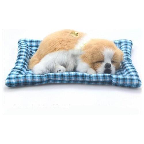 Free shipping lucky charm sleeping dog with bark sound