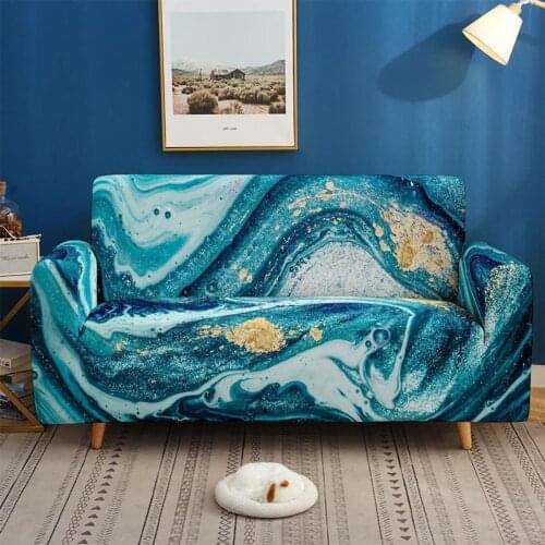 3D Art Pattern Sofa Cover Stretch All-inclusive Armchair Cover For Living Room Anti-dust Couch Cover Slipcover Sofa Protection