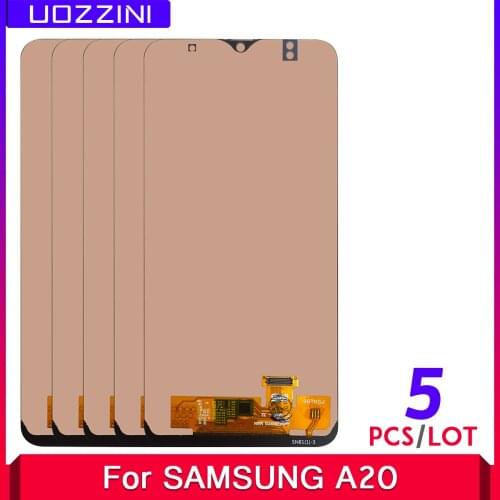 5 Pcs/Lots INCELL Screen For Samsung A20 A205/DS A205F A205FD A205A LCD Display with Touch Screen Digitizer Assembly For A20 LCD
