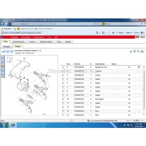Impact Truck 2019 spare parts identification catalog