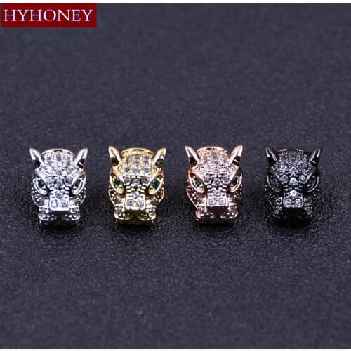 HYHONEY DIY Jewelry Black/Silver/Gold/Rose Gold Micro Pave CZ Cubic Zircon Metal Best Quality Accessories Wholesale