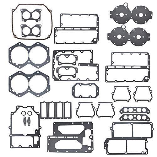 JDLLONG 439085 Gaskets Kit Fits Powerhead Johnson Evinrude V4 Crossflow 1977-1998 391300 389556 18-4033