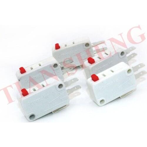 20Pcs/Lot Good quality Acemake Microswitch for push button 3 terminal for Arcade game machine-Plastic push button microswithes