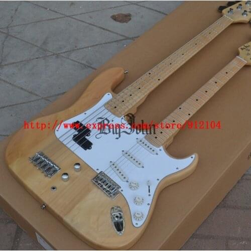 New Big John Double Neck 5 String Electric Bass with 6 String Guitar with Basswood Body FREE SHIPPING bJ-130