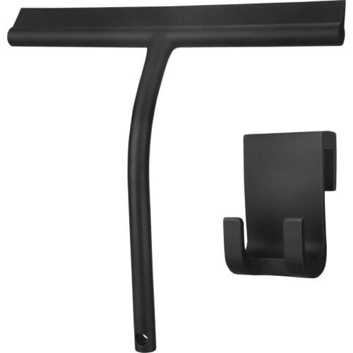 New Glass Wiper With Hole In The Handle Durable Hook Soft Silicone Scraper Quality Guarantee Steel Reiniger Mit Silikon Klinge