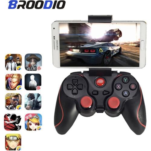 New T3 X3 Wireless Bluetooth Gamepad PC Game Controller Support Bluetooth BT3 For Mobile Phone Tablet TV Box Holder Dropshipping