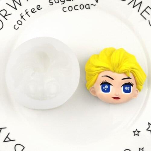 Princess Shaped Sugar Cake Mold Liquid Silicone Mold Xgy-344