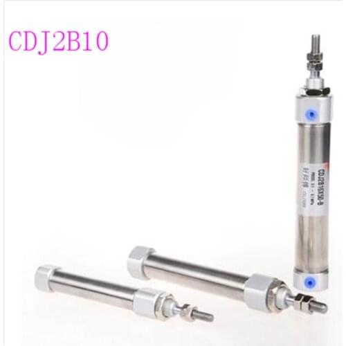 Pneumatic Small Stainless Steel Mini Cylinder Micro Pen Needle Type CDJ2B10-5 10 15 20 25 30-B
