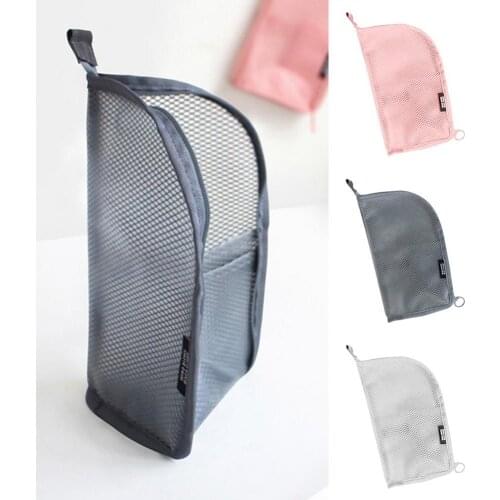 Portable Travel Makeup Brush Toothbrush Toothpaste Storage Bag Case Container