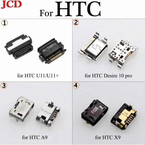 JCD Type-C For HTC Desire 10 pro Micro USB jack tail,Mini Micro Usb Connector v8 port charging socket for HTC U11 / U11+ A9 X9