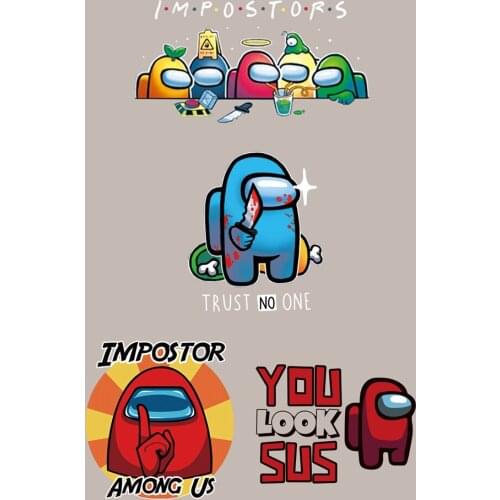 Video Game Impostors Clothing patch thermo-stickers for children DIY stripes for jeans iron on patches