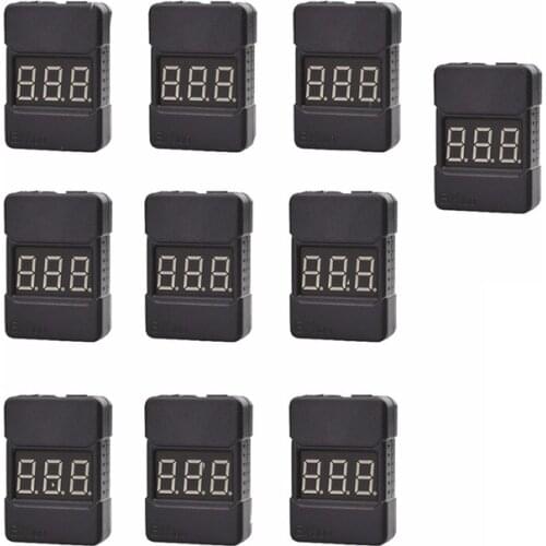 5/10pcs/lot Hotrc BX100 1-8S Indicator RC Li-ion Lipo Battery Tester Low Voltage Buzzer Alarm RC Tools