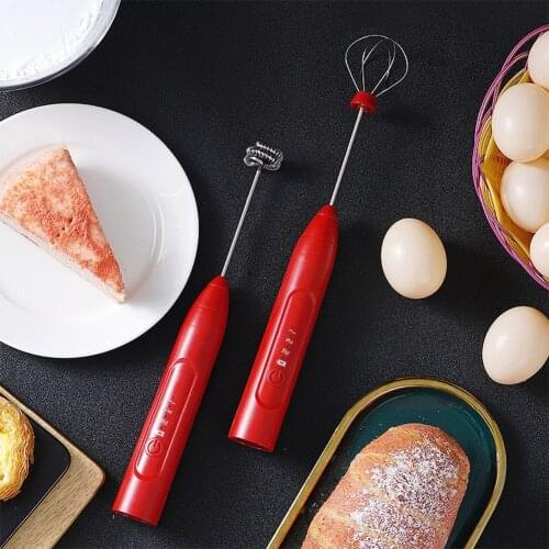 USB Electric Handheld Egg Beater Coffee Milk Drink Whisking Mixer Food Blender 304 Stainless Steel Egg Whisk Kitchen Mixer Tools